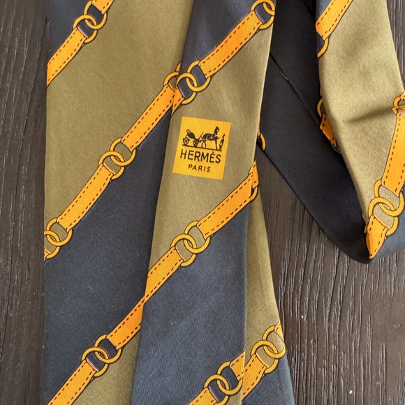 HERMES Vintage Silk Tie - Picture 5 of 10